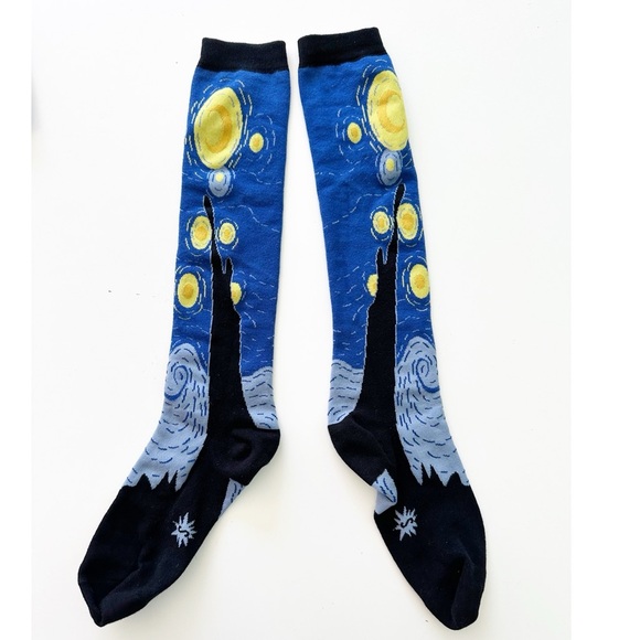 SOCK It To Me Starry Night Knee High Socks - Picture 1 of 2